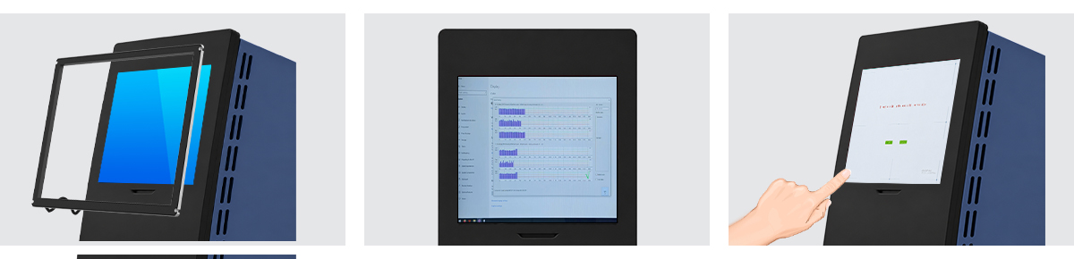 Outdoor infrared touch screen installation Outdoor infrared touch screen installation