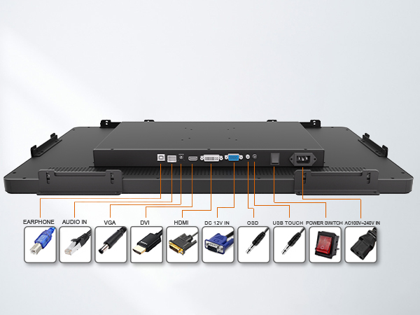 open frame touchscreen VGA DVI HDMI