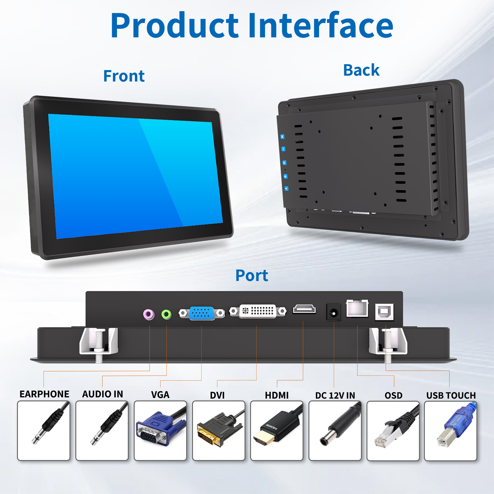 10.1" Industrial PCAP Touch Monitor(3K Series)
