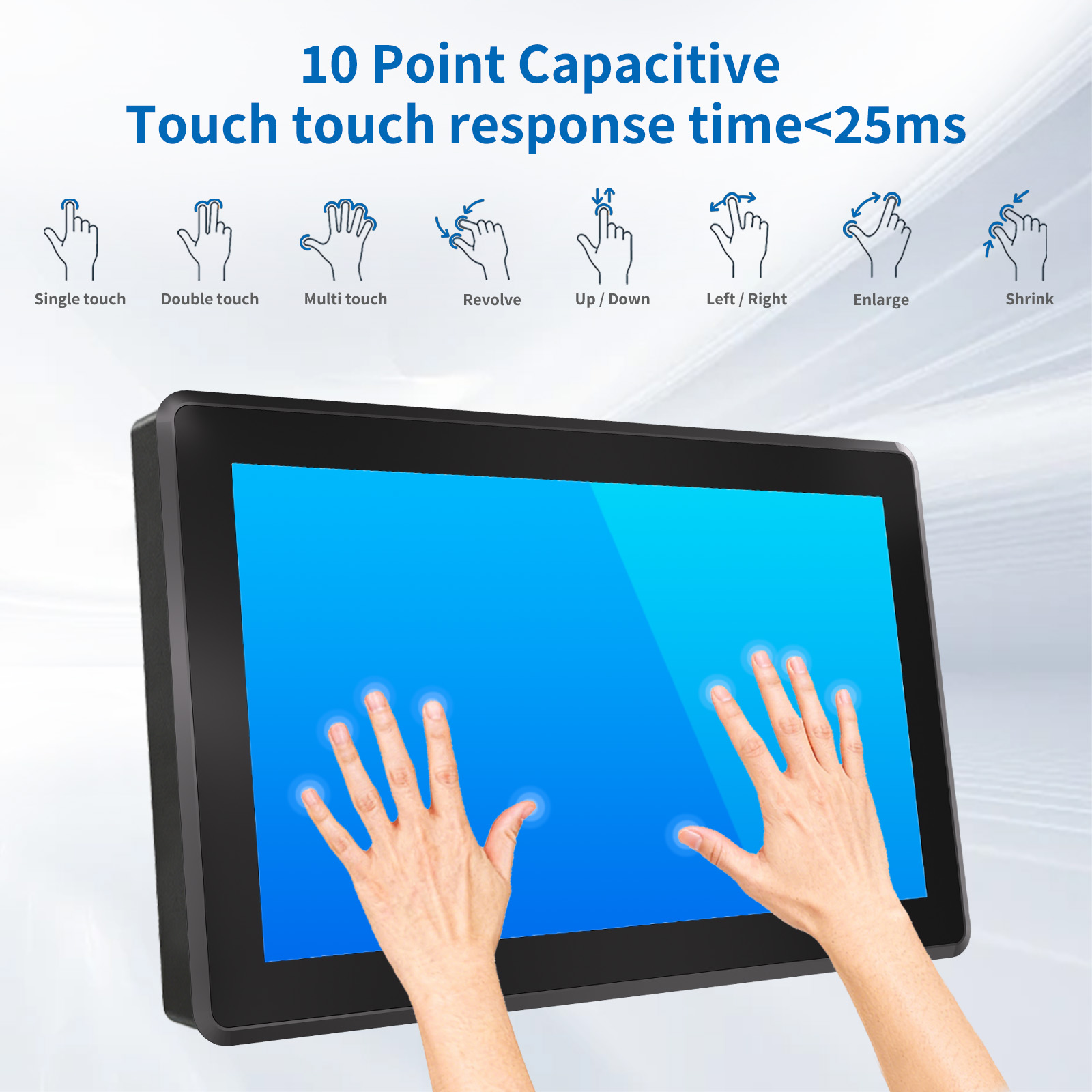 10.1" Industrial PCAP Touch Monitor(3K Series)