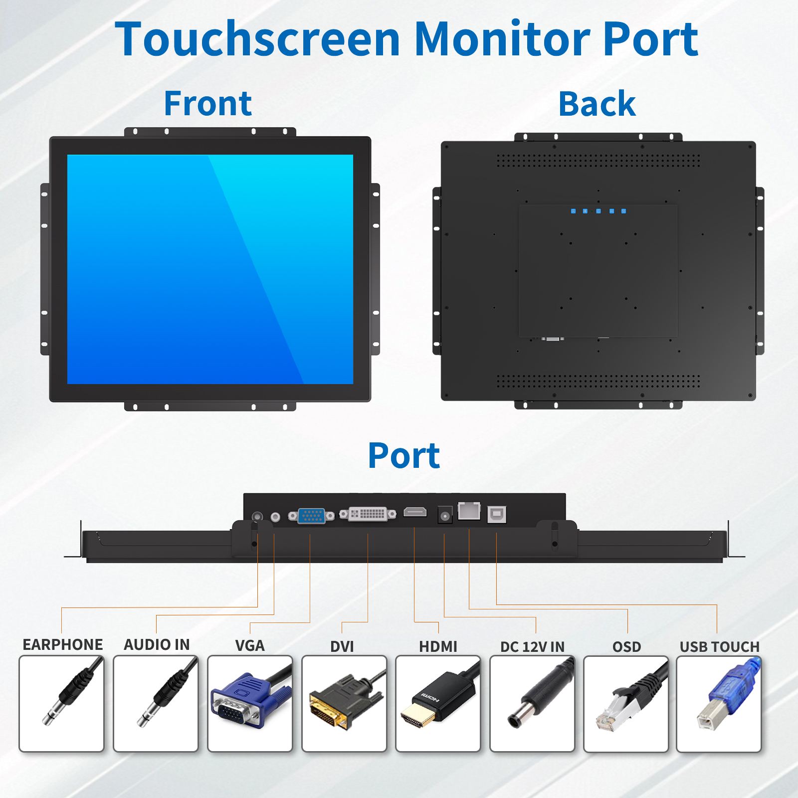 19" Open Frame Touch Monitor(2S Series)