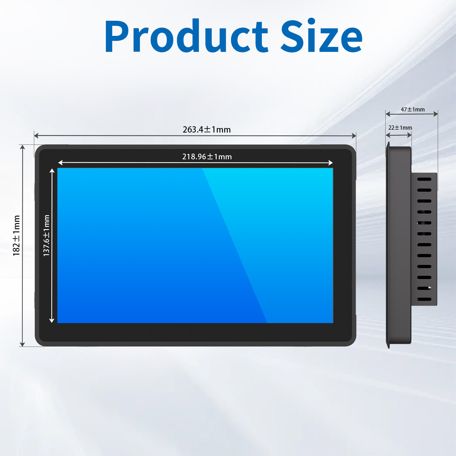 10.1" Industrial PCAP Touch Monitor(3K Series)