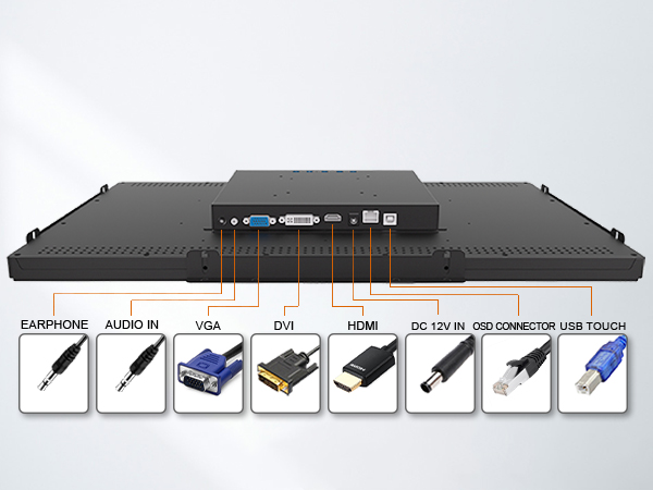 open frame touchscreen VGA DVI HDMI