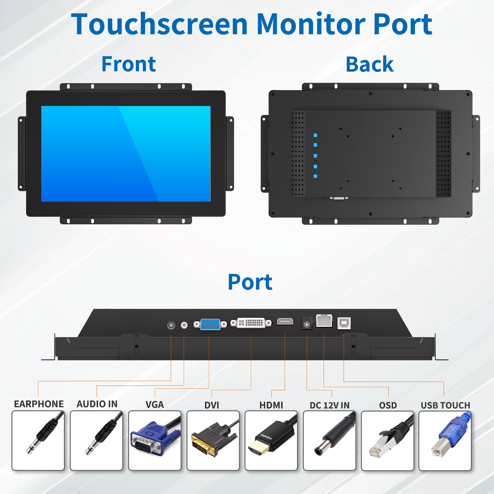 13.3" Open Frame Touch Monitor(2S Series)