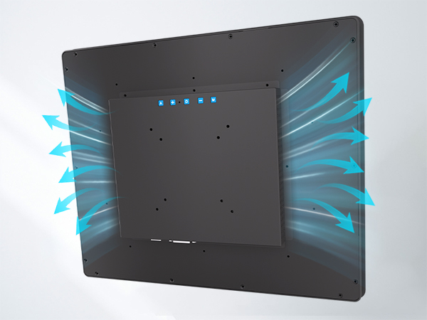 Optical bonding industrial touch display for high reliability