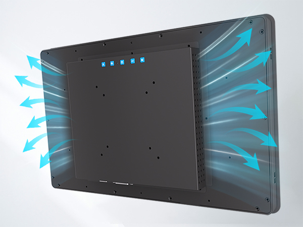 Fanless industrial touchscreen PC for 24/7 continuous operation