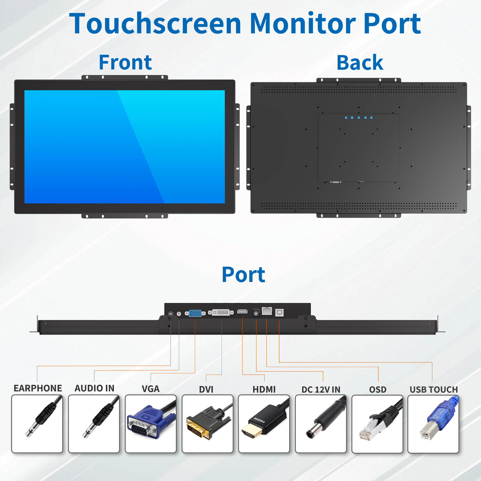 23.8" Open Frame Touch Monitor(2S Series)