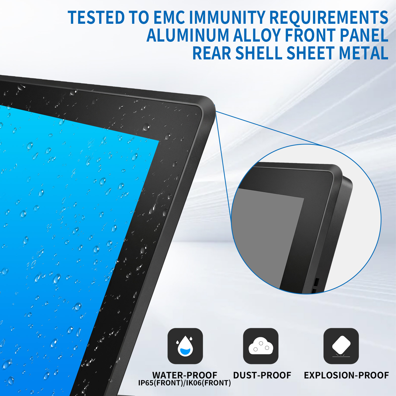 13.3" Industrial PCAP Touch Monitor(3K Series)