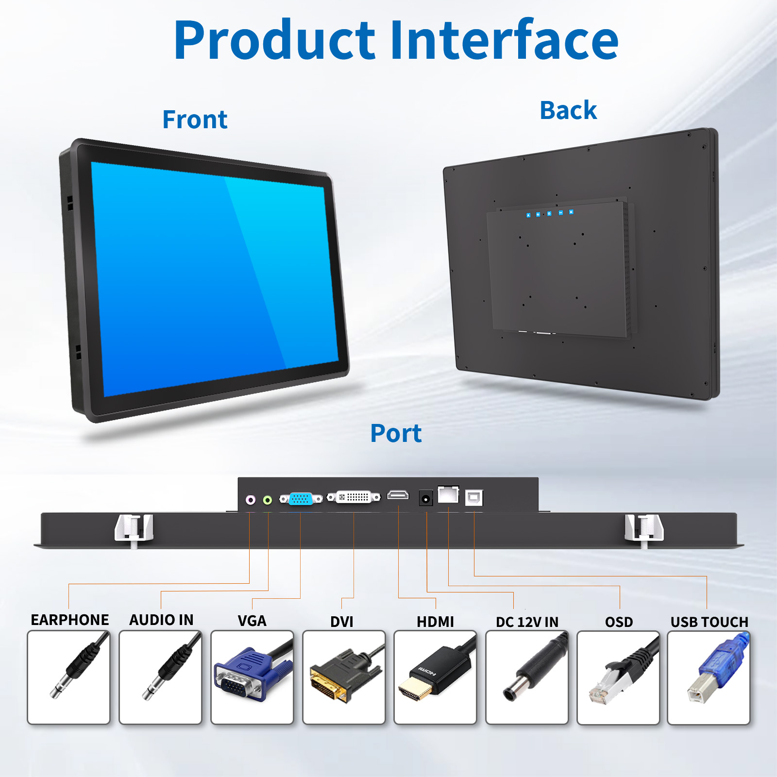 19" Industrial PCAP Touch Monitor(3K Series)