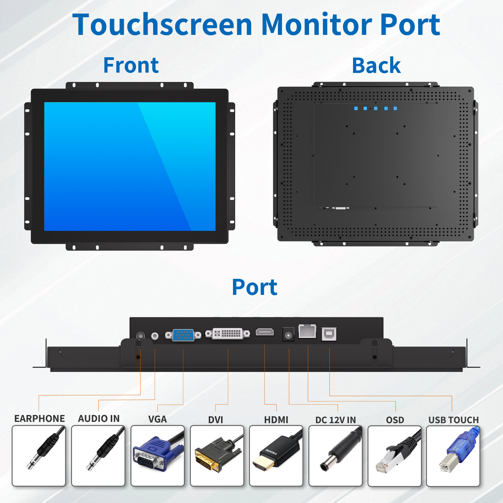 15" Open Frame Touch Monitor(2S Series)