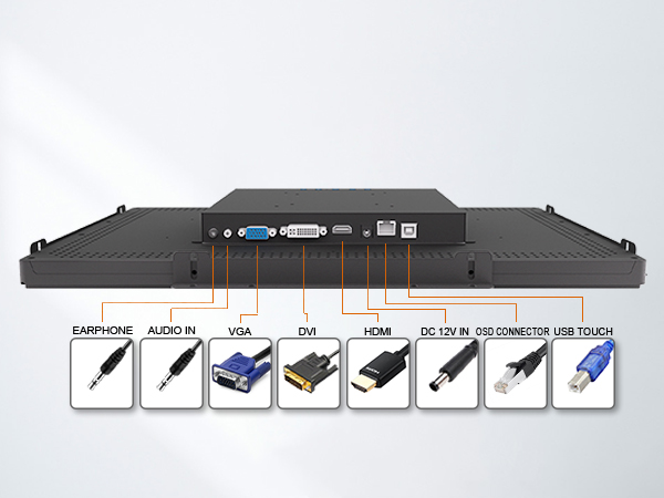 open frame touchscreen VGA DVI HDMI