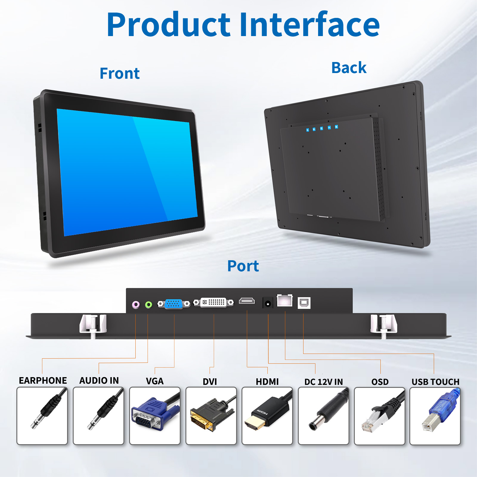 15" Industrial PCAP Touch Monitor(3K Series)