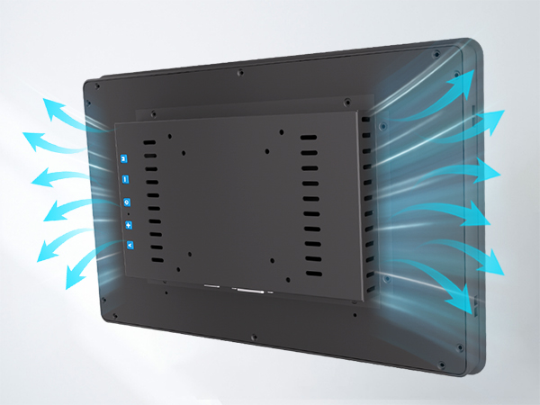 10-point projected capacitive touch screen with anti-glare glass