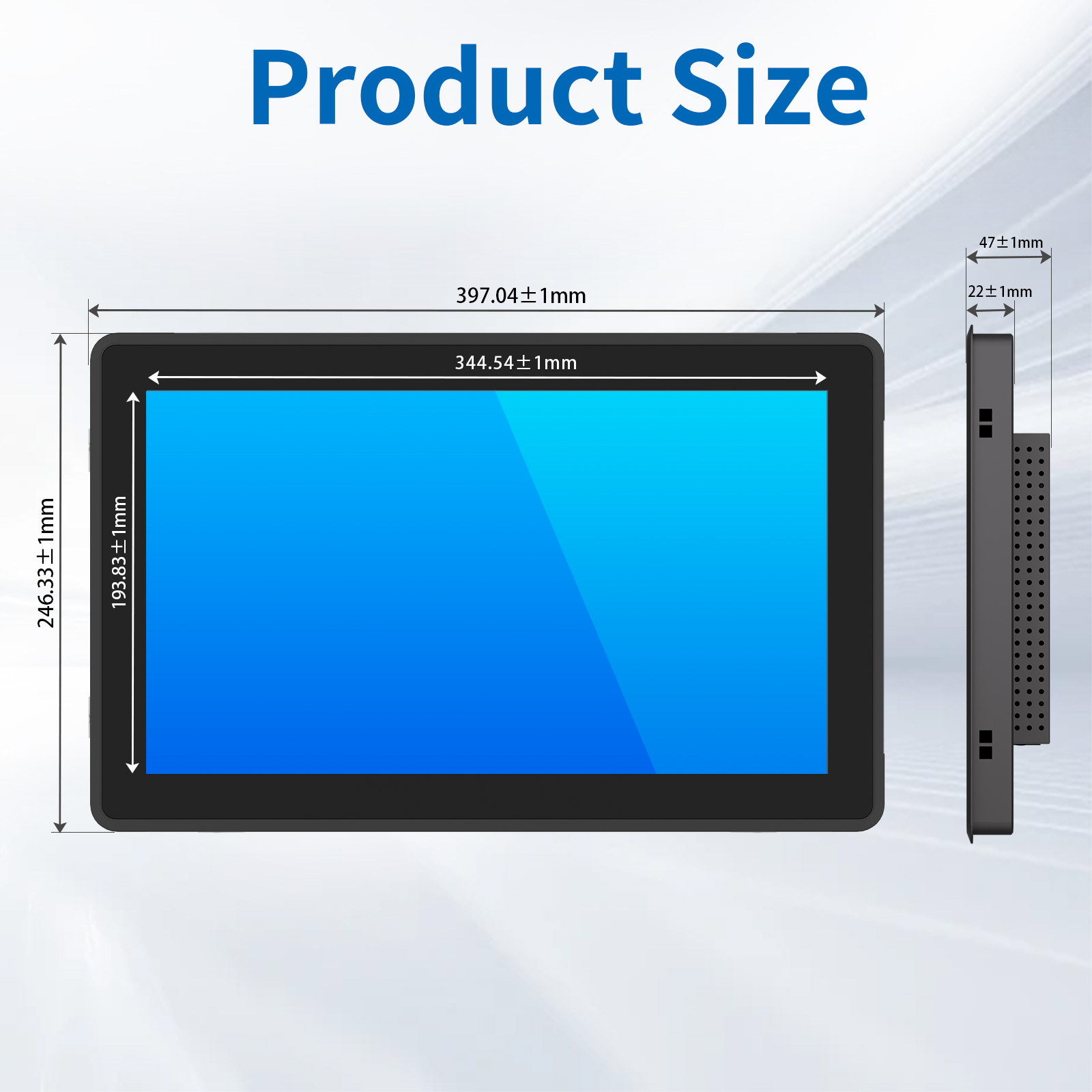 15.6" Industrial PCAP Touch Monitor(3K Series)