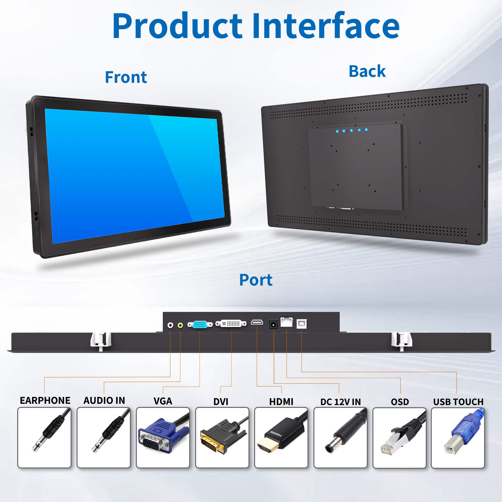21.5" Industrial PCAP Touch Monitor(3K Series)