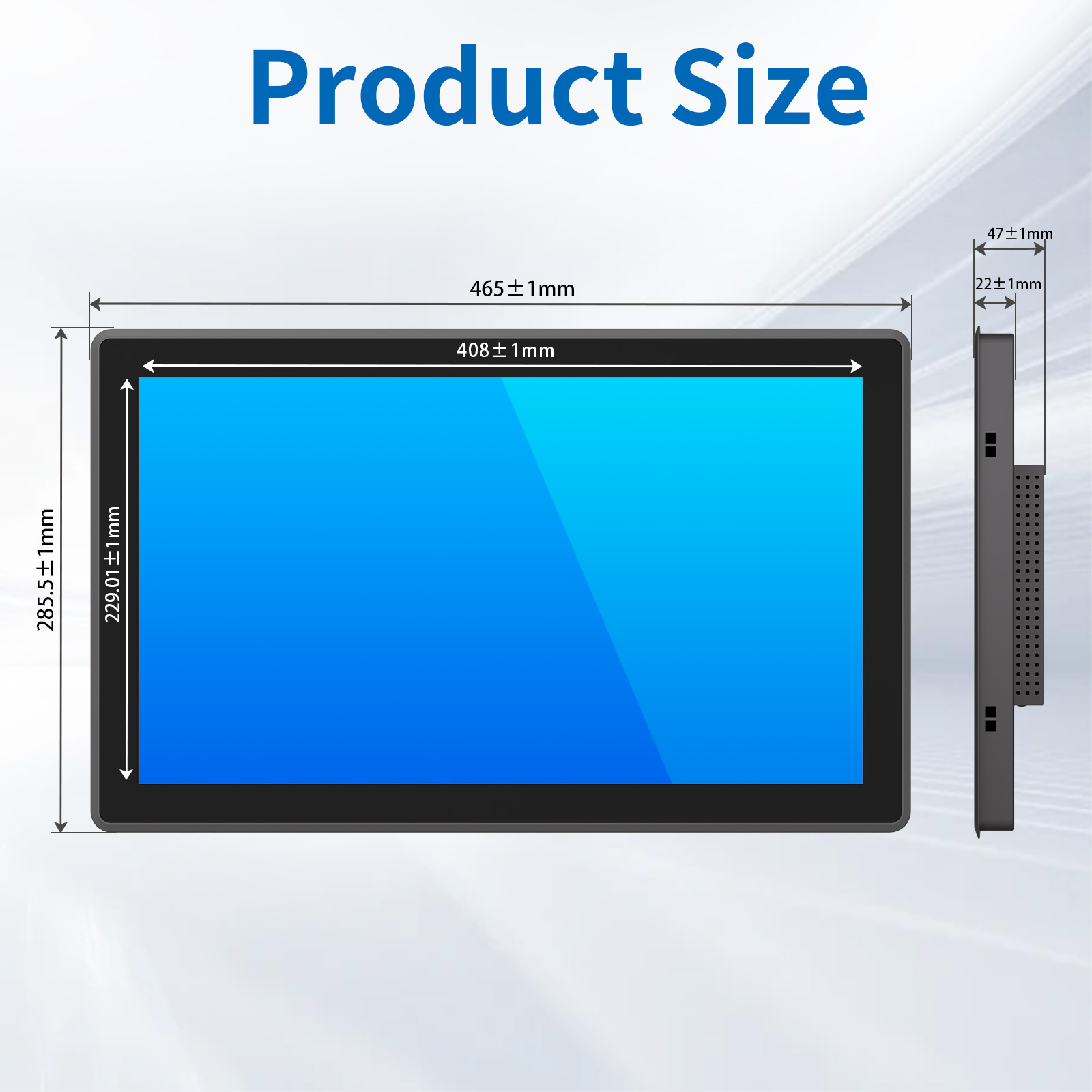 18.5" Industrial PCAP Touch Monitor(3K Series)