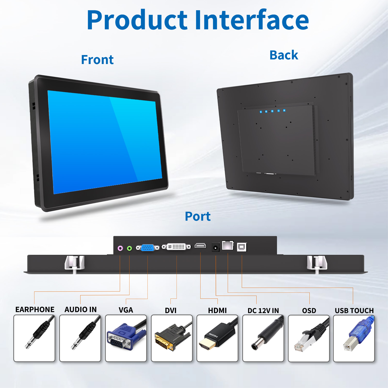 17" Industrial PCAP Touch Monitor(3K Series)