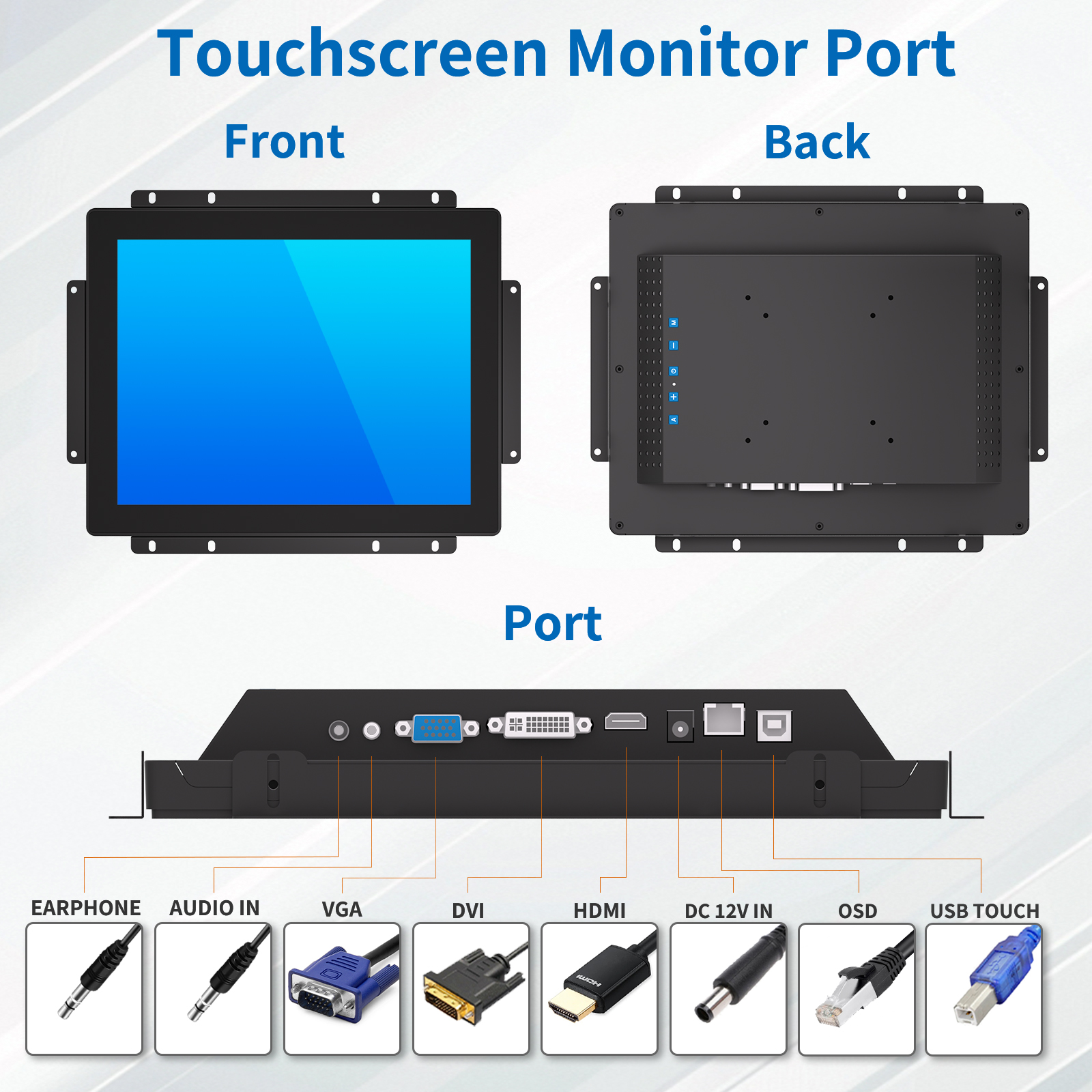12.1" Open Frame Touch Monitor(2S Series)