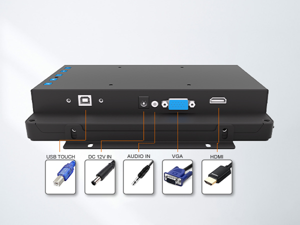 open frame touchscreen VGA DVI HDMI