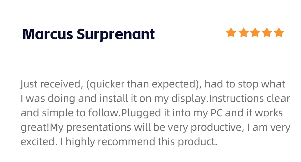 Positive feedback from overseas clients