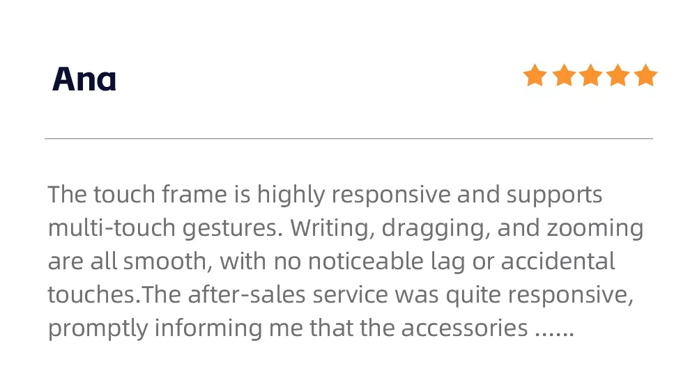 Positive feedback from overseas clients